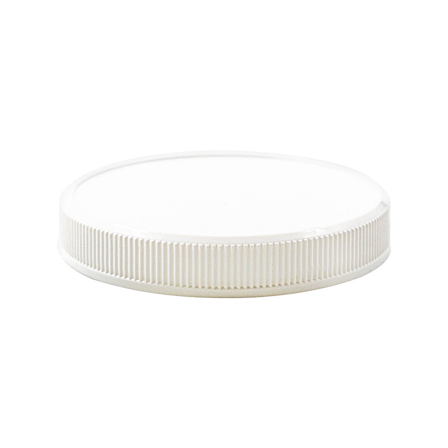70-400 White PP Continuous Thread Smooth Top Fine Ribbed F217 Lined Cap