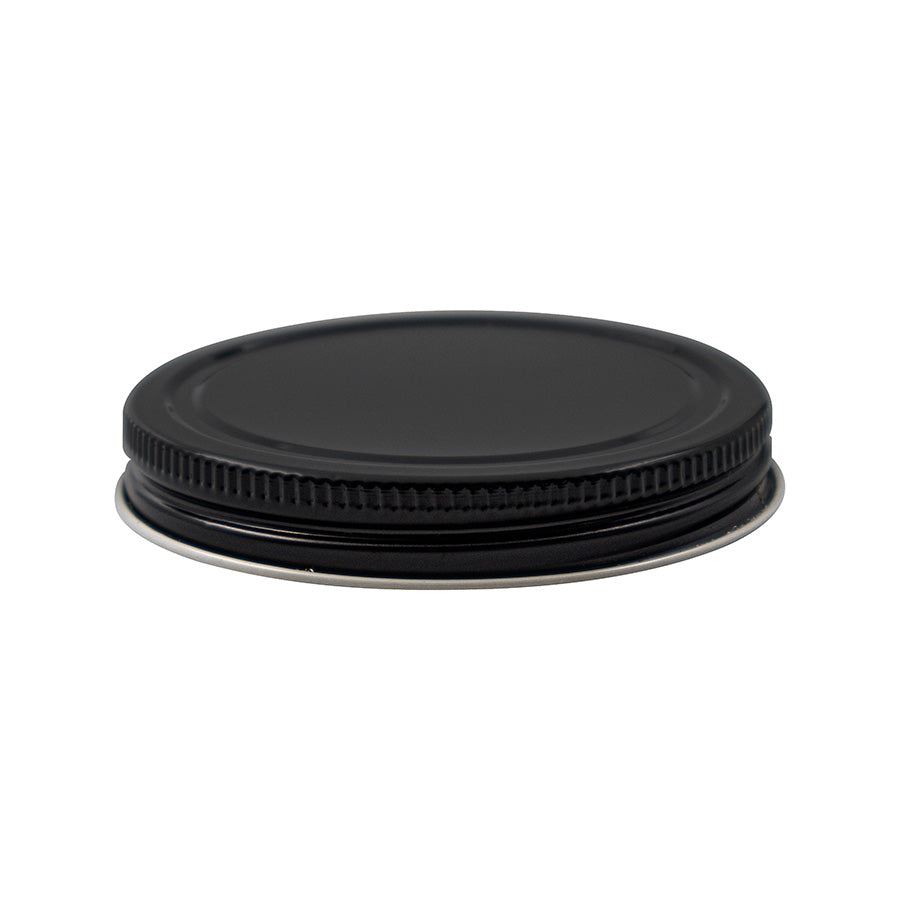 70-400 Black Metal No-Button Plastisol Lined Cap