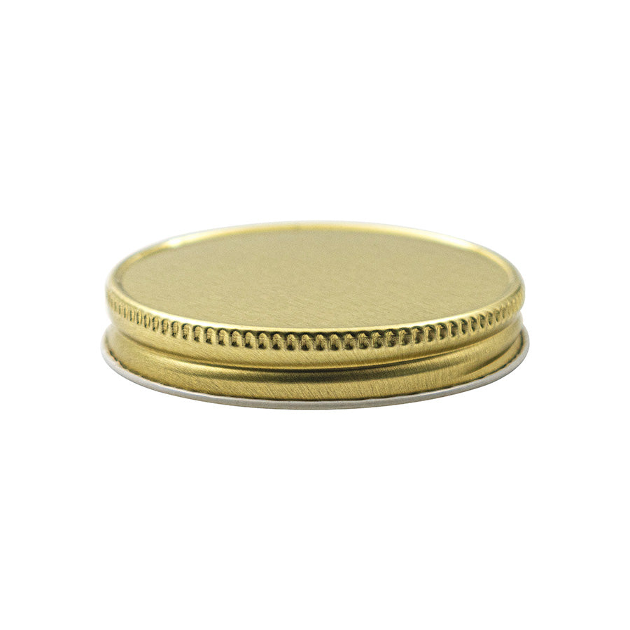 63-400 Gold Metal Continuous Thread Plastisol Lined Cap