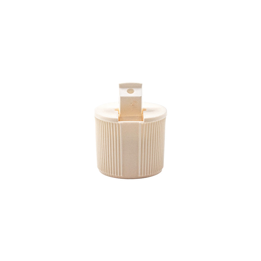 24-410 White PP Fine Ribbed Dispensing Flip Top PS-258 CF2 Liner Cap