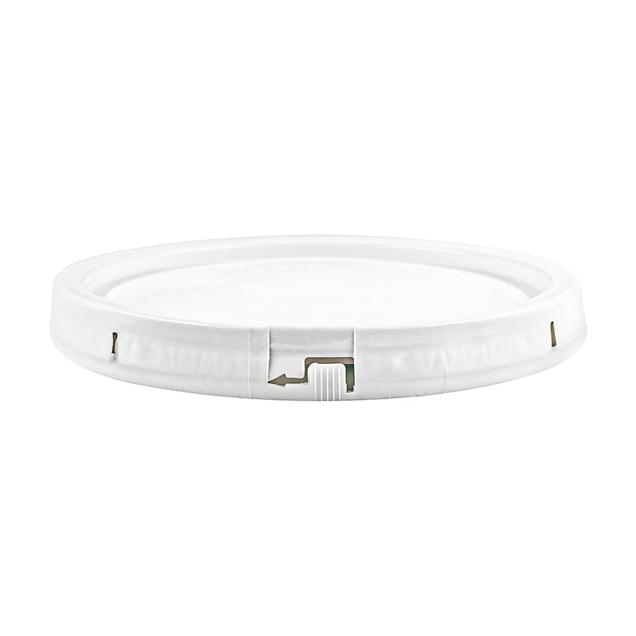 White HDPE Round Lid Snap On Lid With Start Insert (for 11 L, 15 L, 16 L Pails)