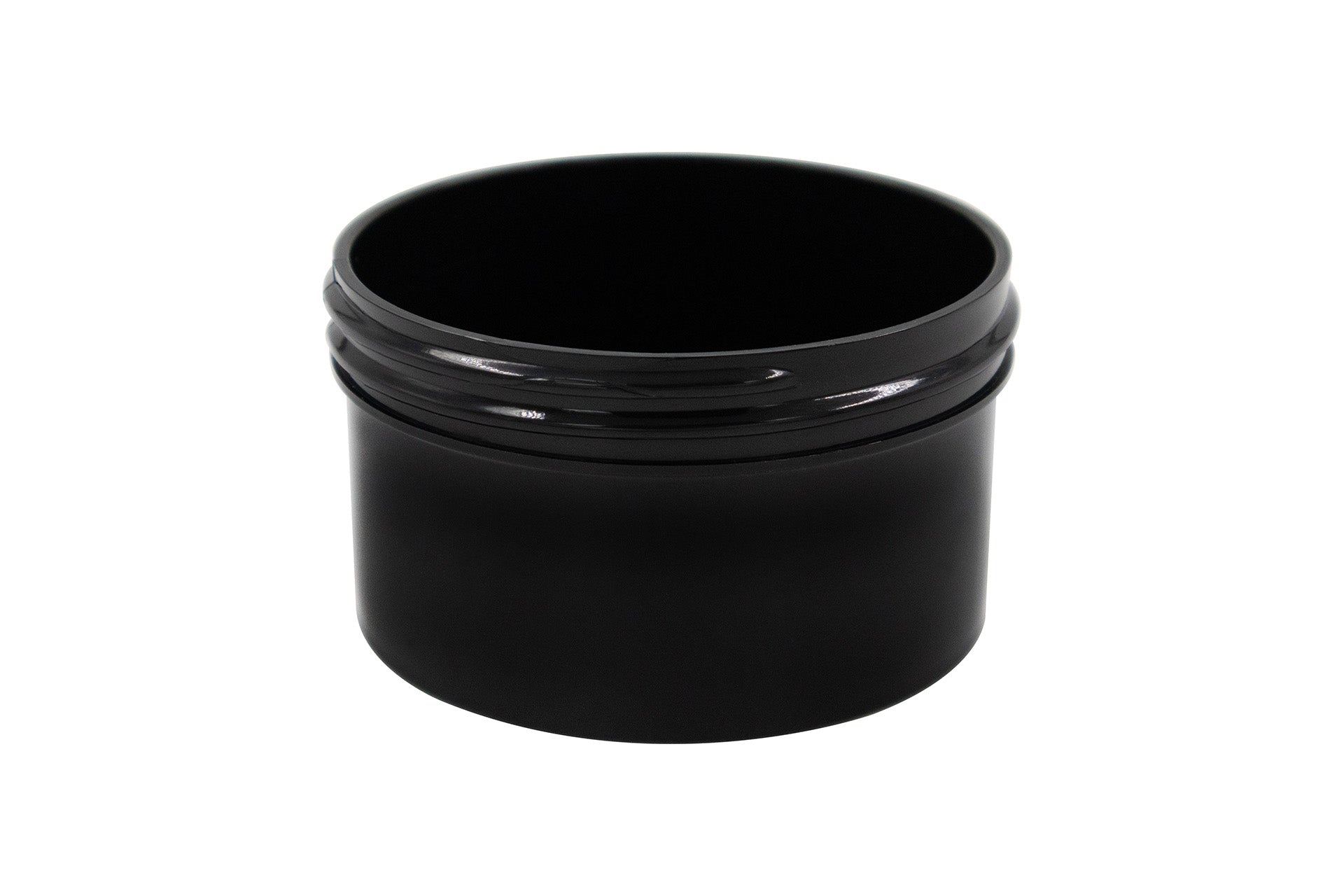 6 oz Black PP Regular Wall Round Jar 89-400