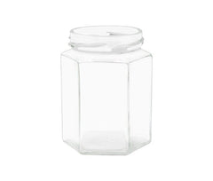 Glass Hexagon Jars