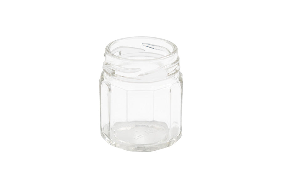 45 ml Clear Glass Faceted Jar 43 mm Twist / Lug