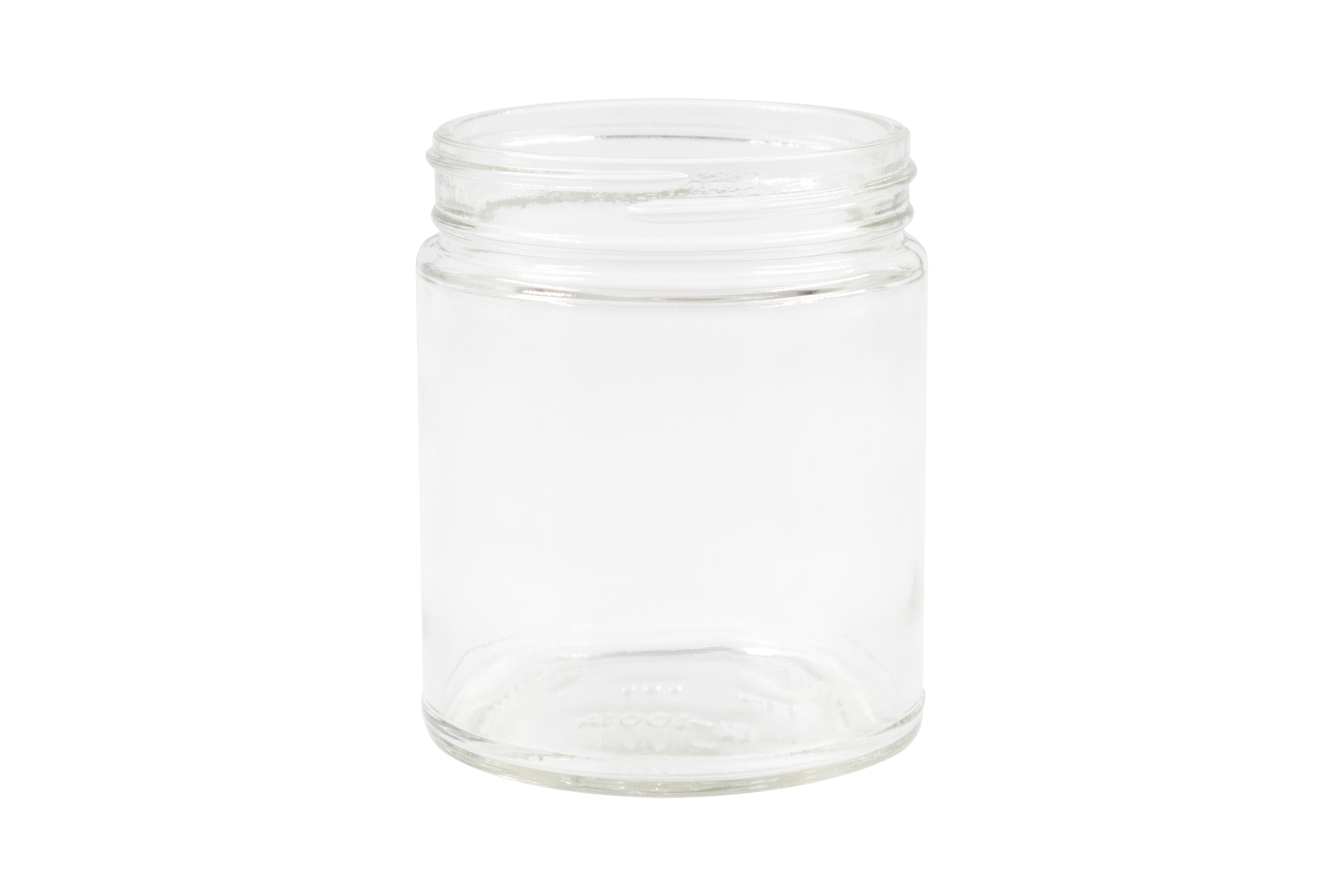 9 oz Clear Glass Straight Sided Jar 70-400