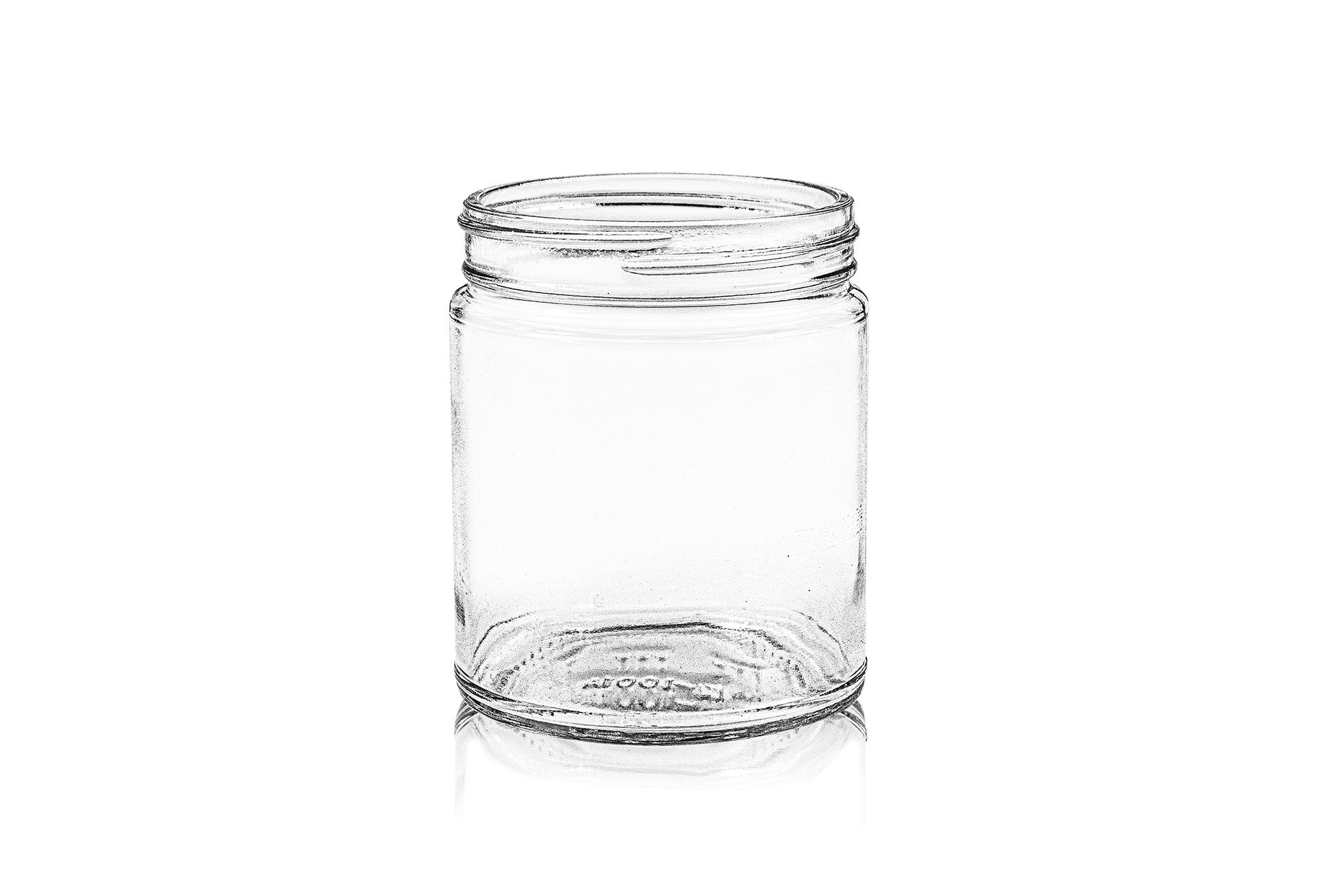 9 oz Clear Glass Straight Sided Jar 70-400