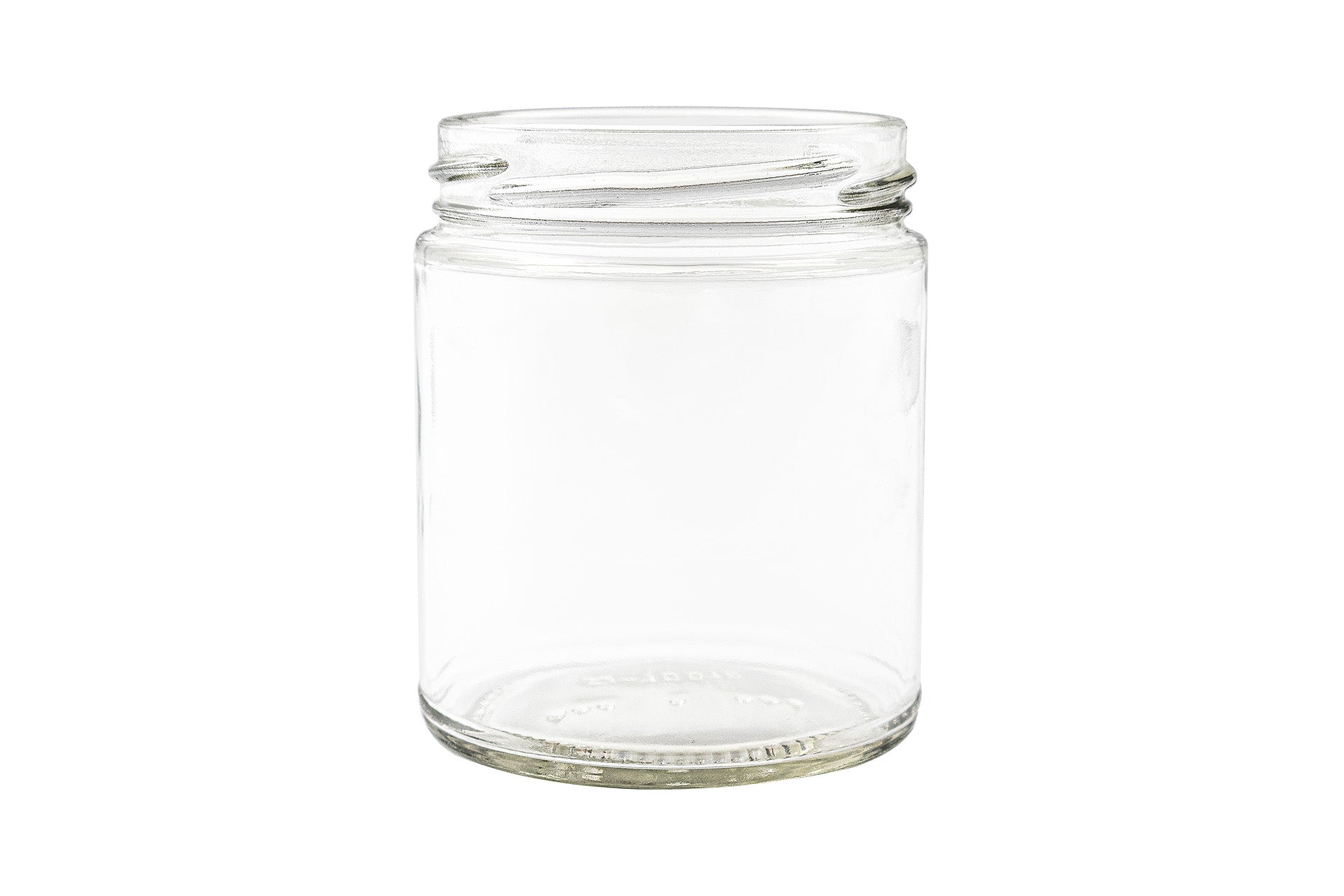 9 oz Clear Glass Straight Sided Cylinder Jar 70-405