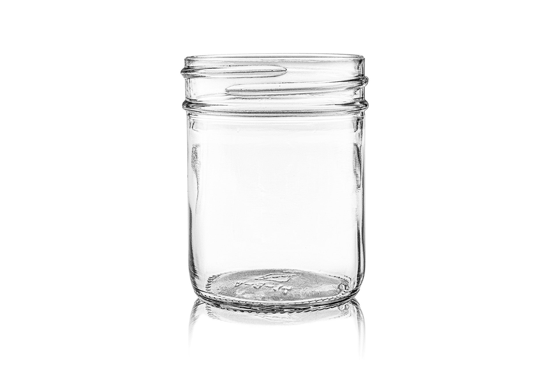 8 oz Clear Glass Round Straight Sided Jar 70-450G