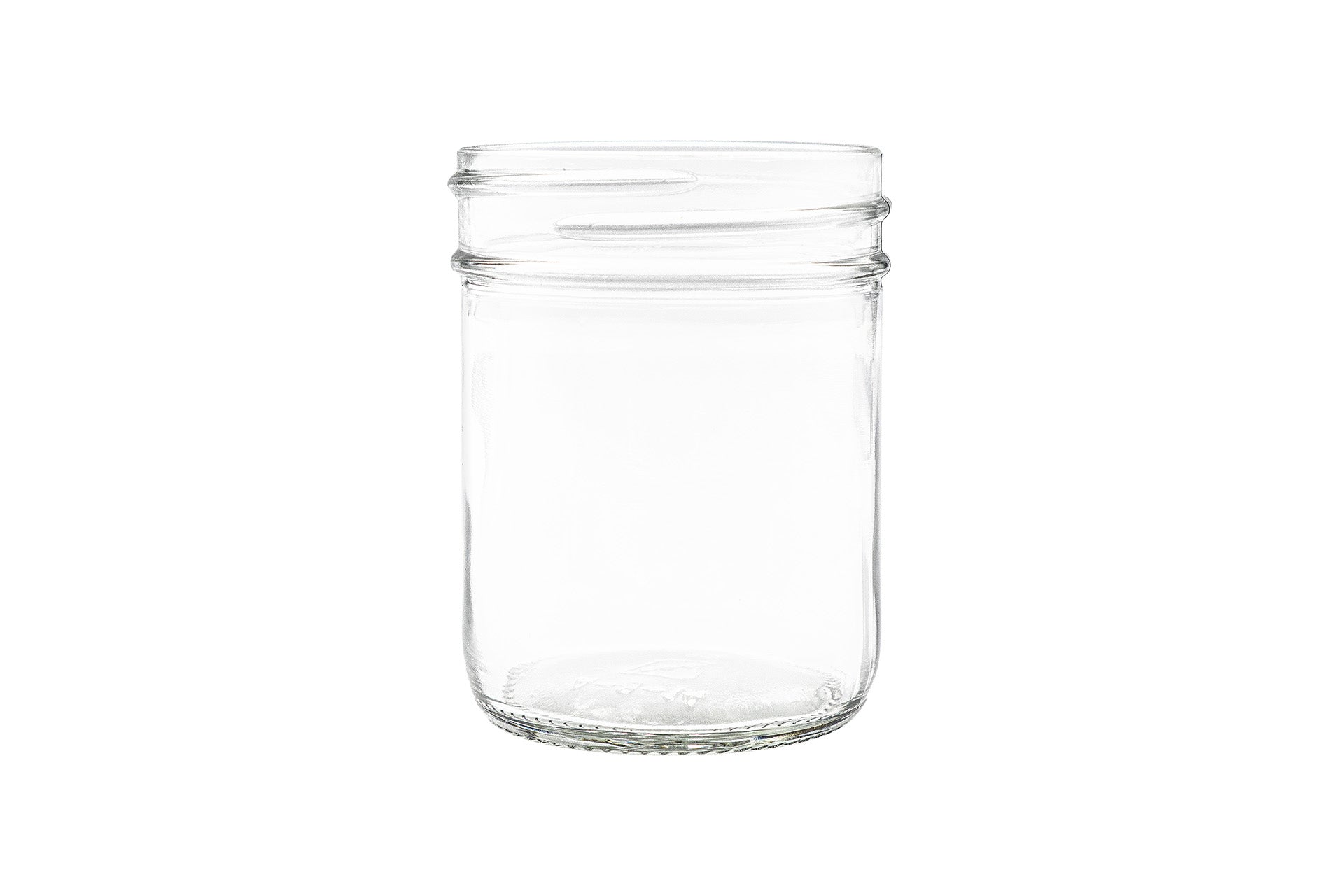 8 oz Clear Glass Round Straight Sided Jar 70-450G