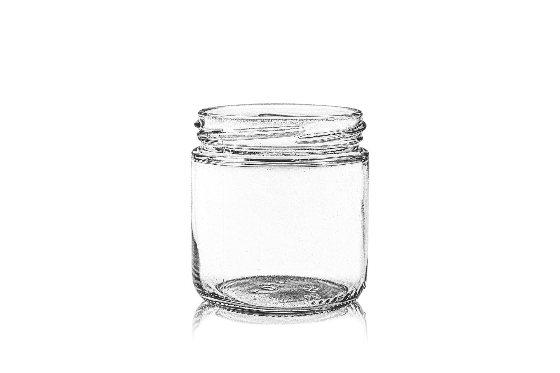 7.75 oz Clear Glass Straight Sided Jar 70-2030