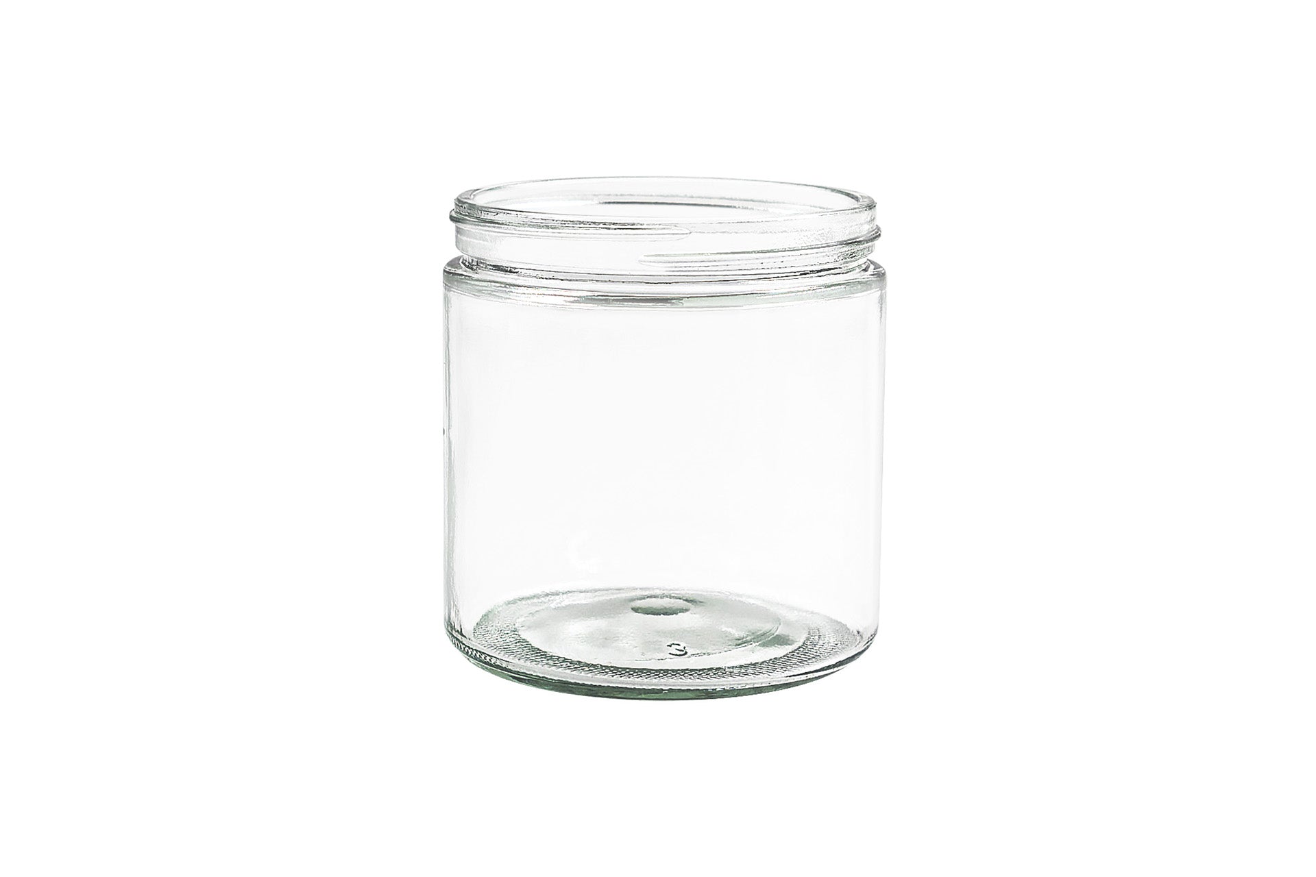 16 oz Clear Glass Round Straight Sided Jar 89-405