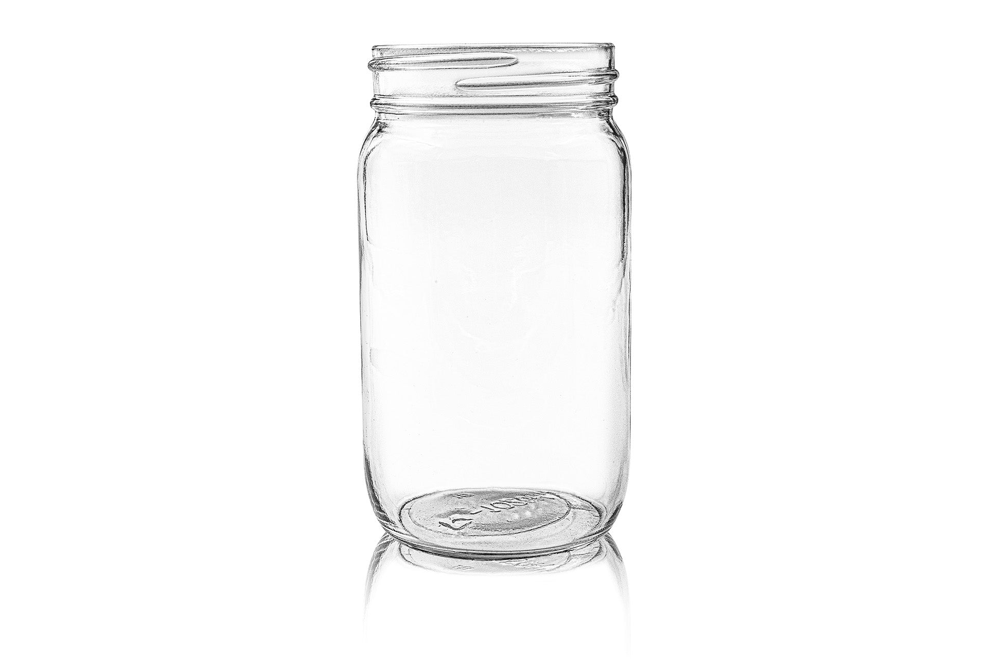16 oz Clear Flint Glass Round MAYONNAISE Jar 70-450G (12)