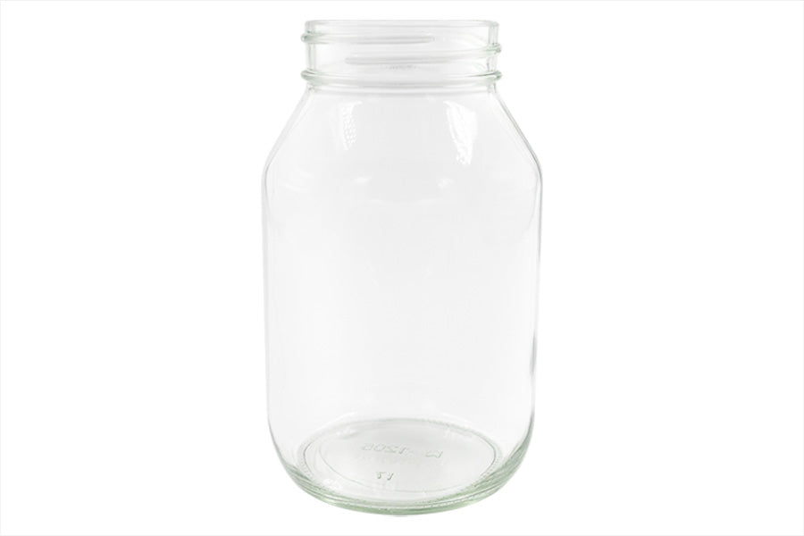 32 oz Clear Glass Round Mayonnaise Jar 70-450 (12-Pack)