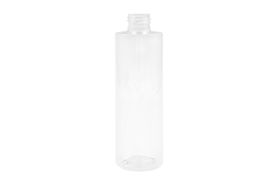8 oz Clear PET Cylinder Bottle 24-410