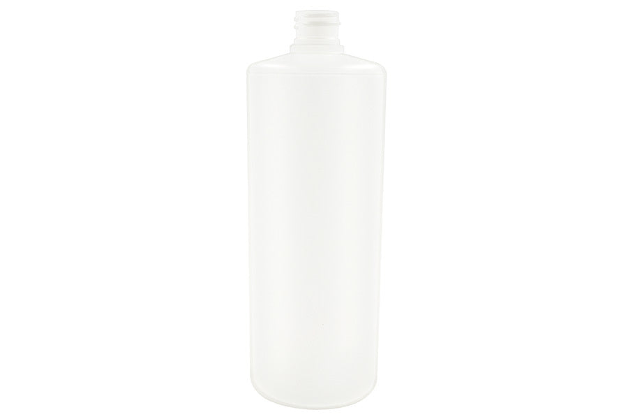 32 oz Natural HDPE Round Cylinder Bottle 28-410