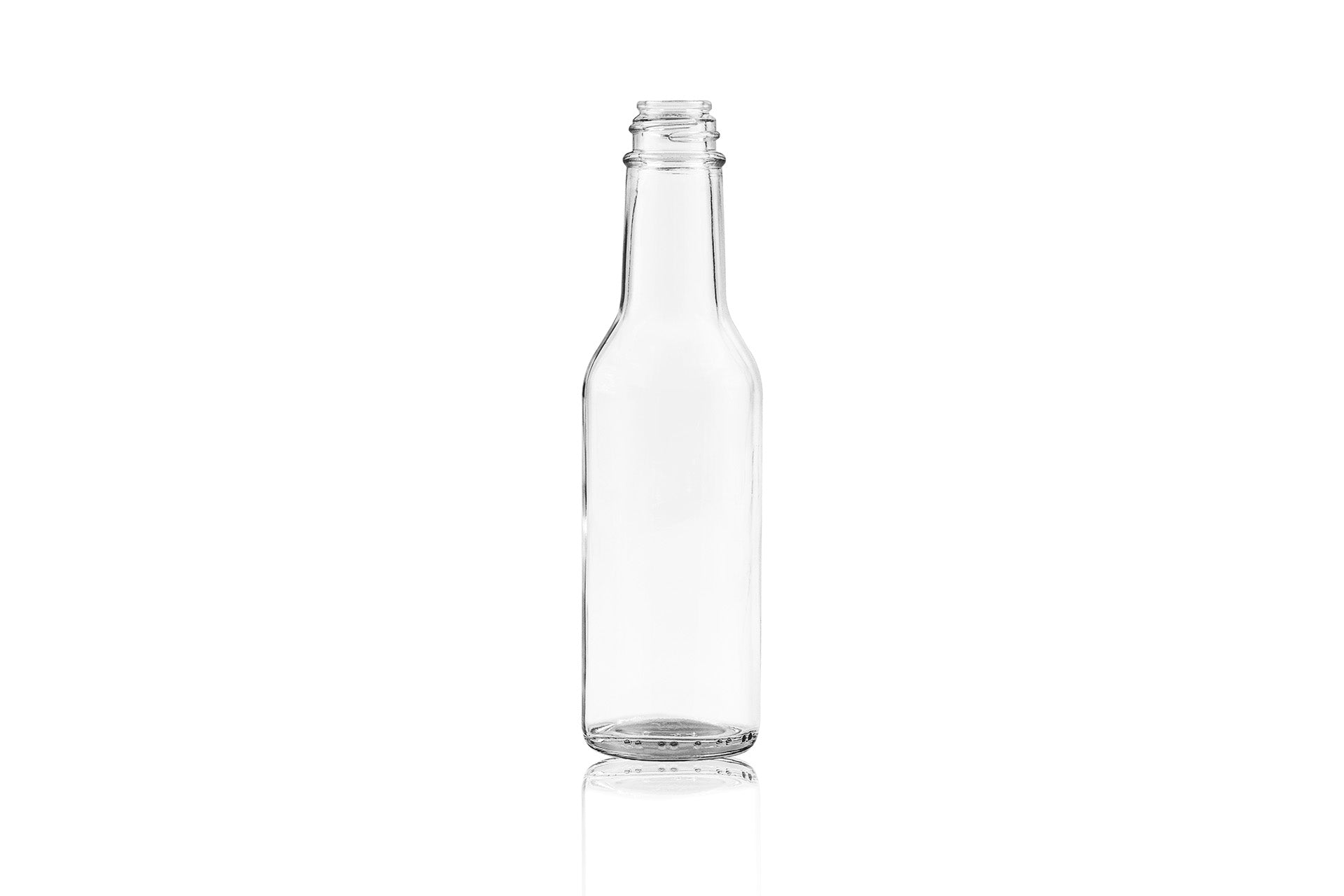 5 oz Clear Glass Round Woozy Bottle 24-414