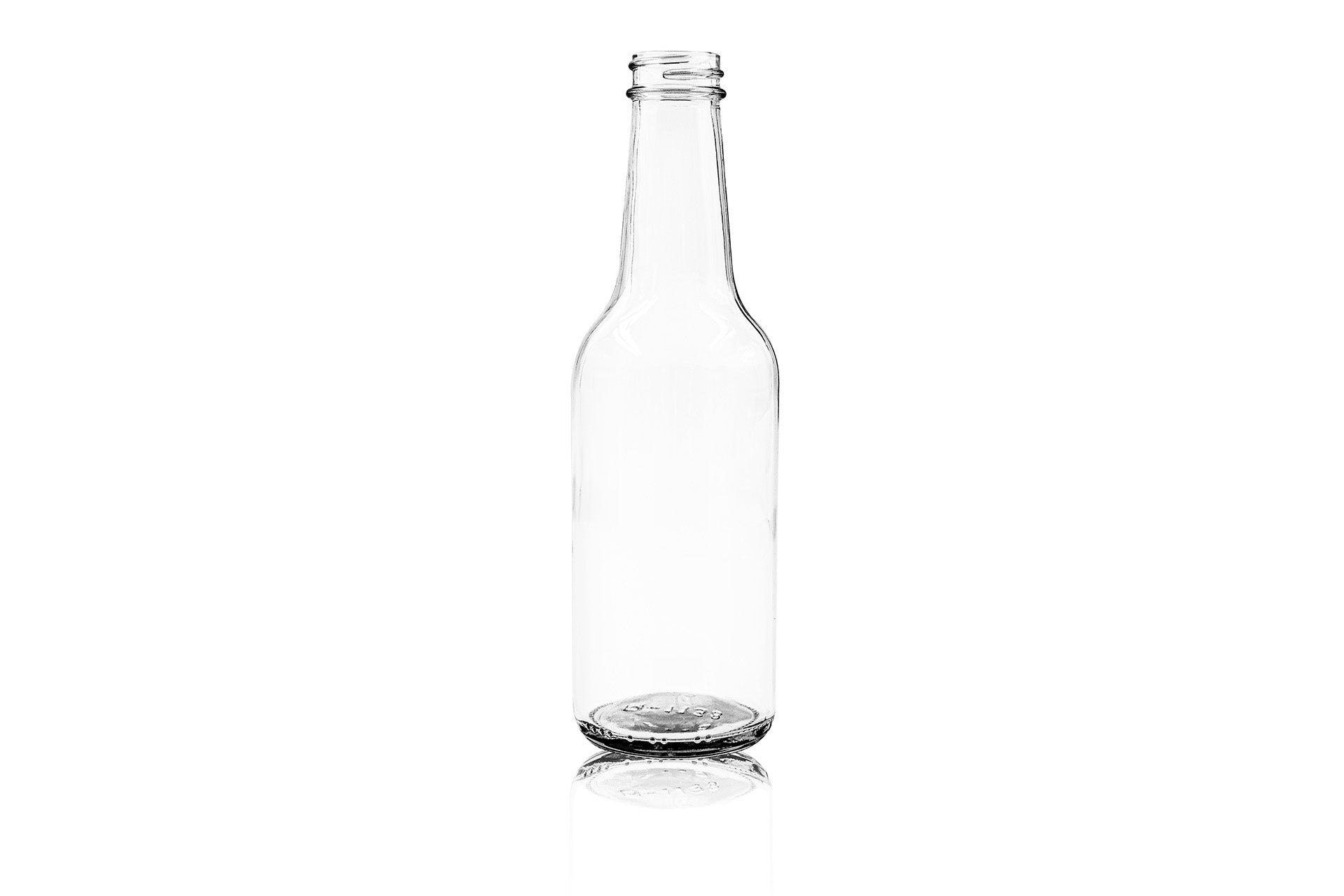 10 oz Clear Glass Woozy Bottle 24-414