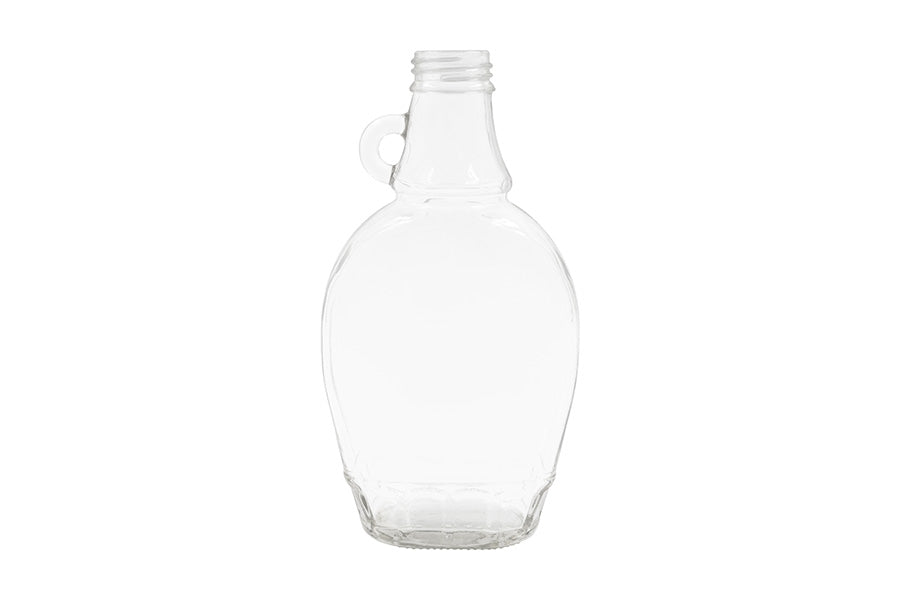 250 ml Clear Glass Syrup Bottle 28 mm Tamper Evident