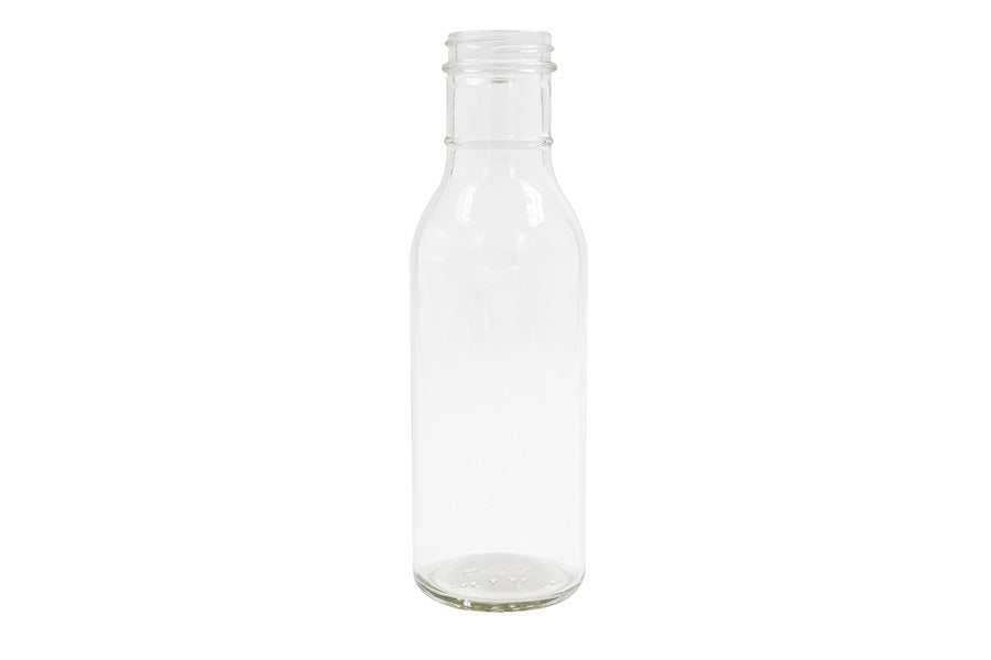 12 oz Clear Glass Ring Neck Bottle 38-400