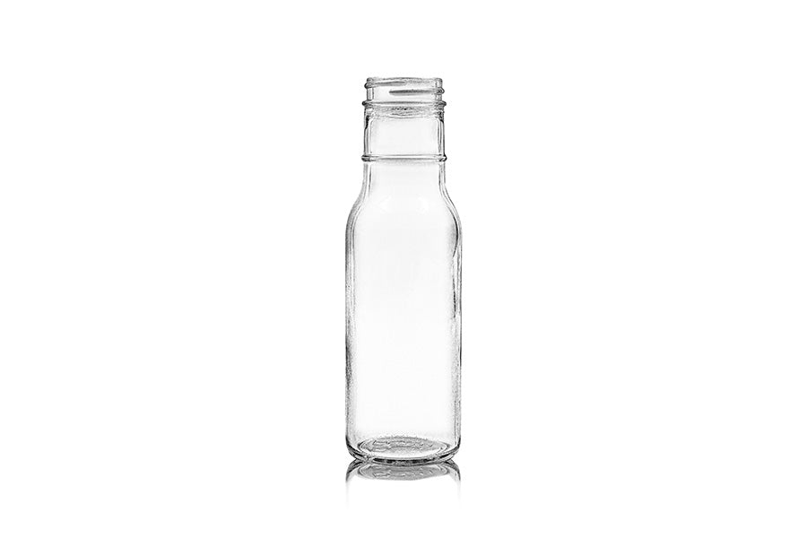12 oz Clear Glass Ring Neck Bottle 38-400