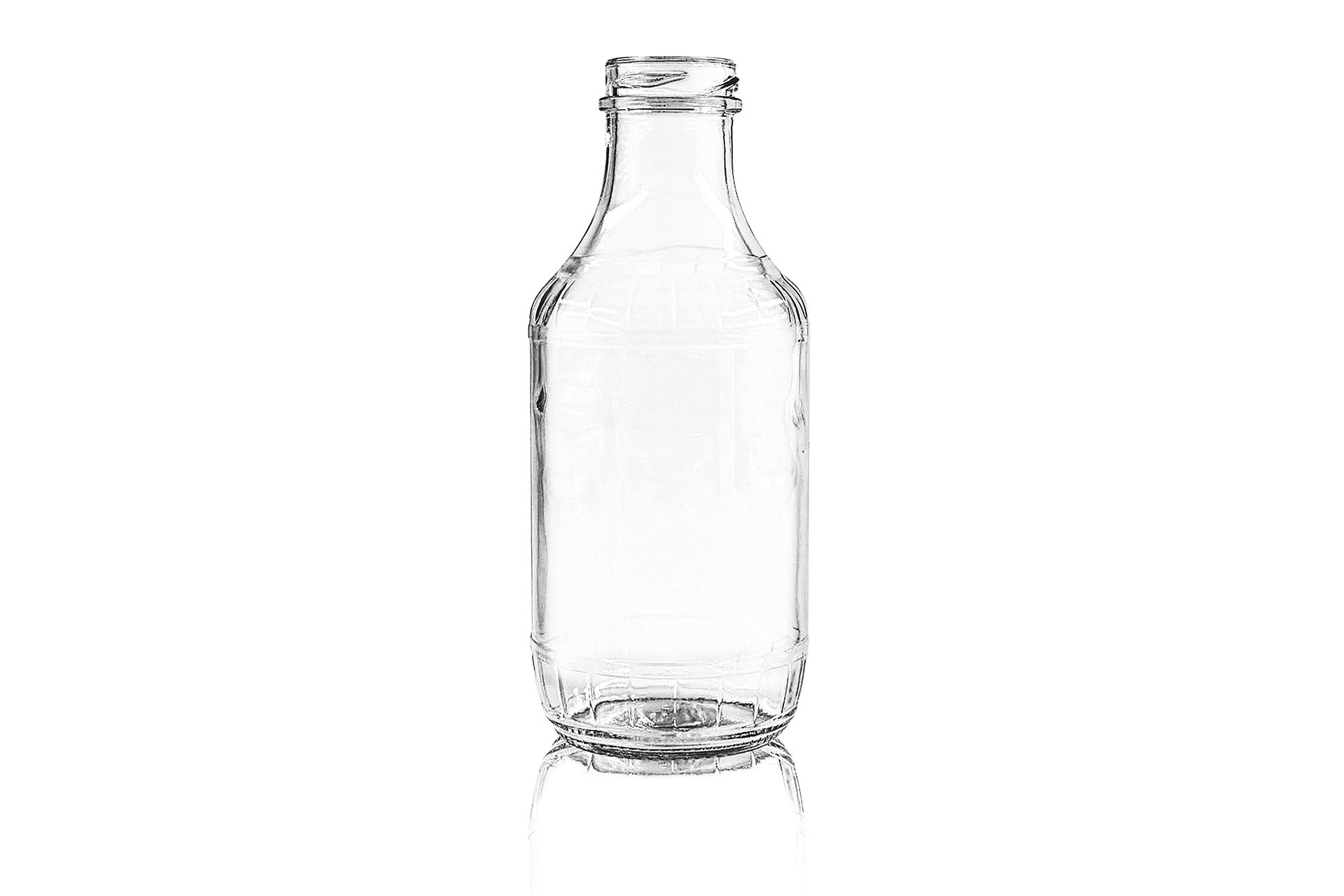 16 oz Clear Glass Round Decanter Bottle 38-400