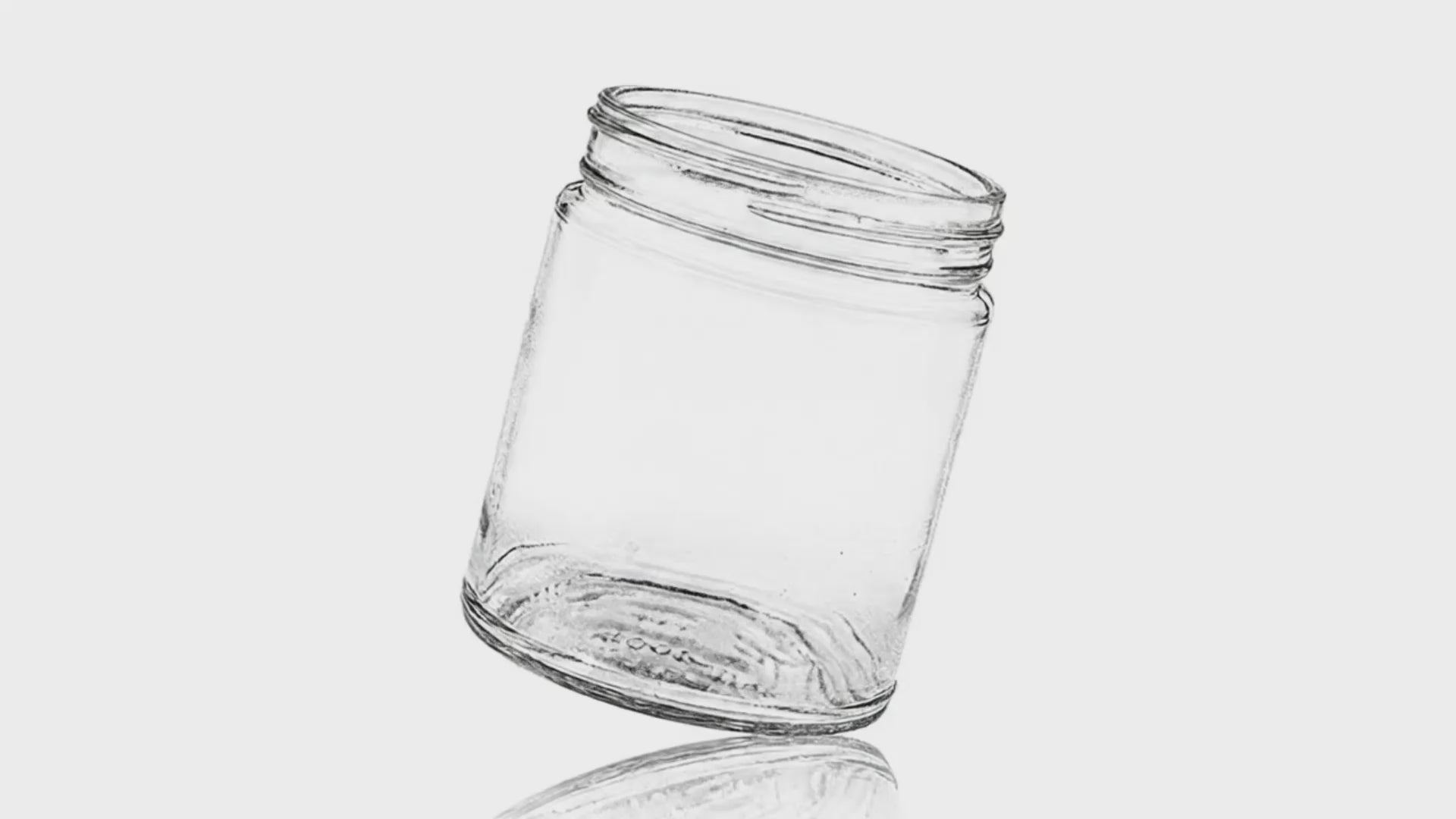 Load video: 4 oz Clear Glass Straight Sided Jar 58-405
